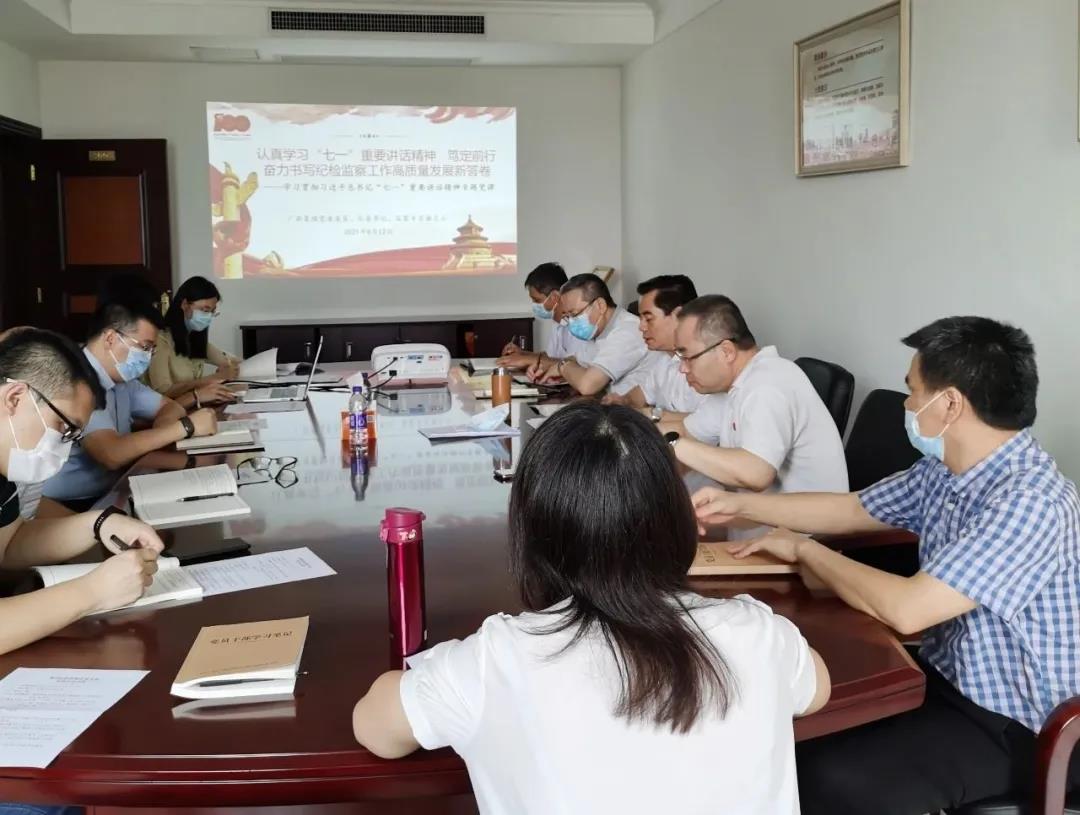 集团纪委书记、监察专员谢志云到纪检监察室党支部讲专题党课