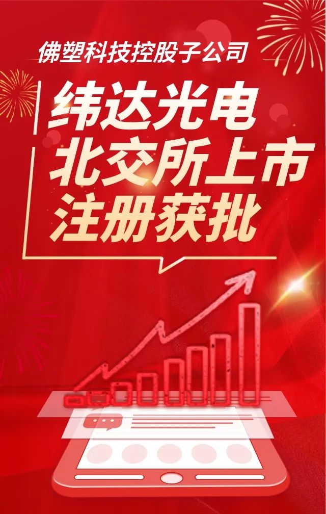 【喜讯】威廉希尓指数500集团所属纬达光电北交所上市注册获批 【喜讯】威廉希尓指数500集团所属纬达光电北交所上市注册获批